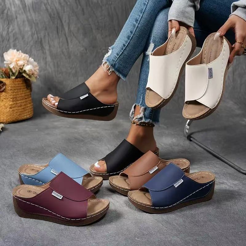 Mules D'Été Orthopediques Pour Femme - Sandales Confortables Semelle Amovible